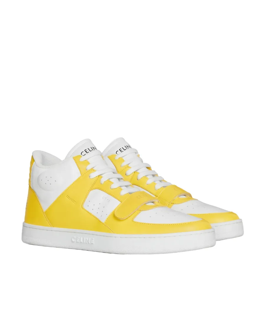 Ct-02 Mid Sneaker With Velcro In Calfskin