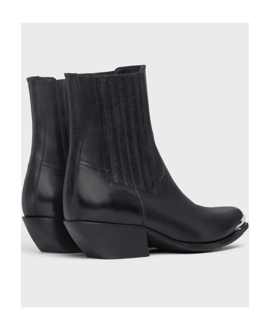 Cruiser Boots Chelsea Boot With Metal Toe In Calfskin