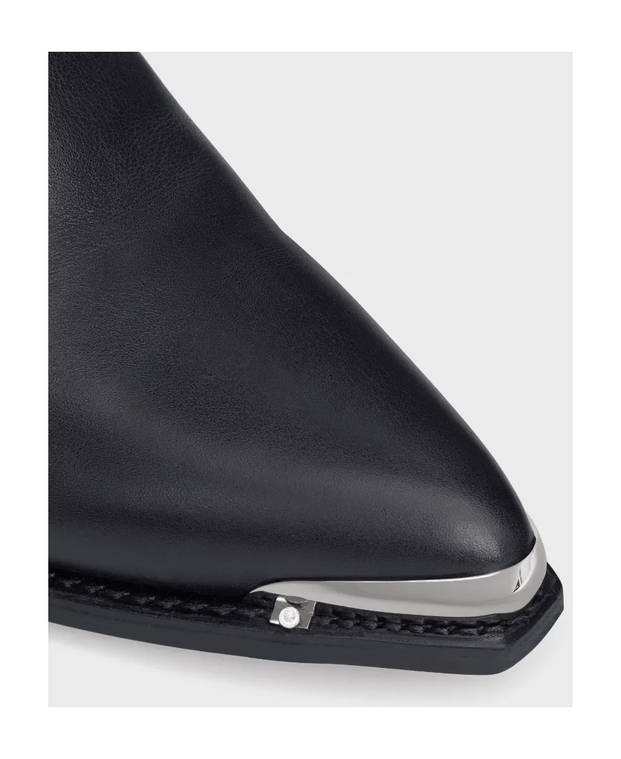 Cruiser Boots Chelsea Boot With Metal Toe In Calfskin
