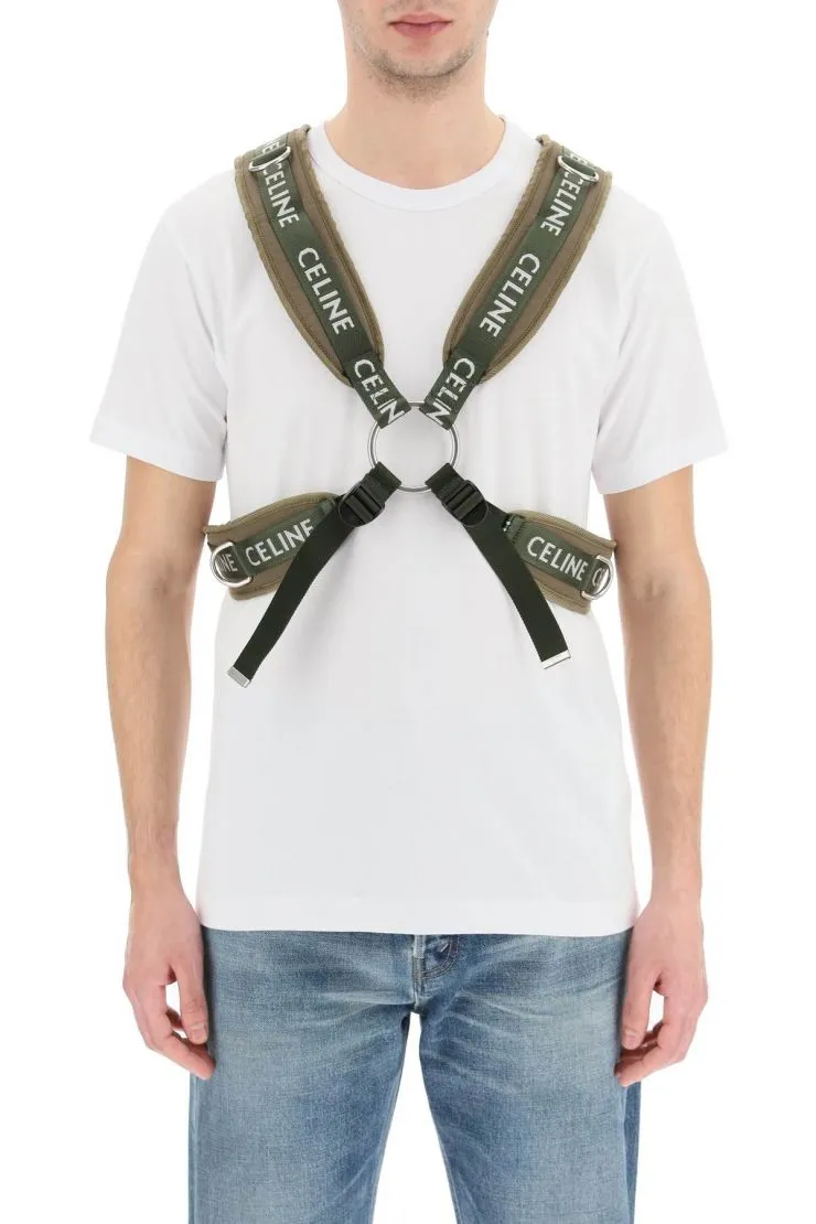 Harness Trekking In Cotton Gabardine With Celine Print