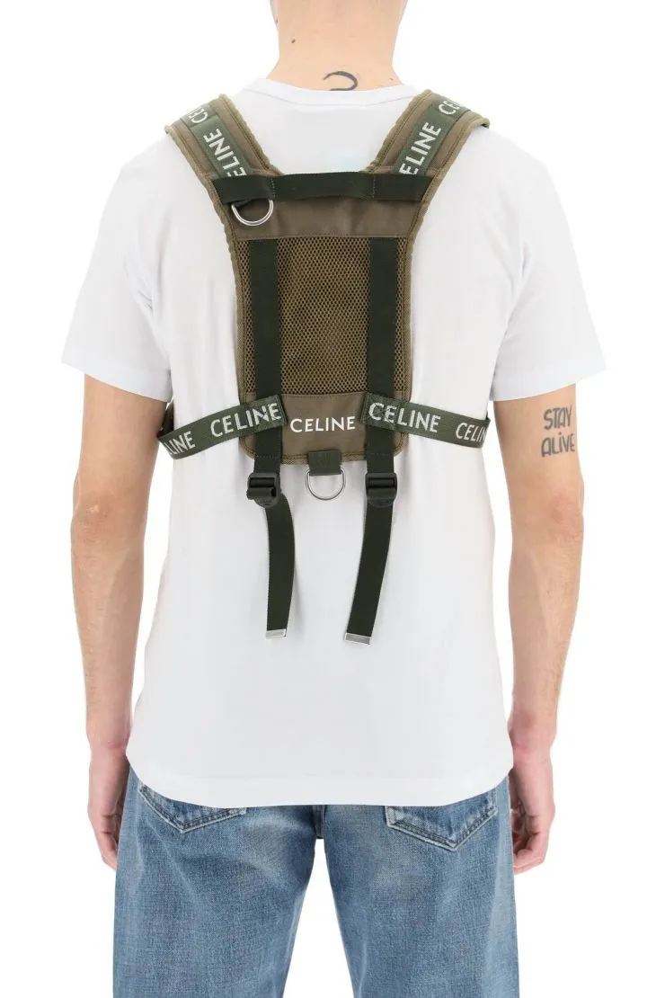 Harness Trekking In Cotton Gabardine With Celine Print