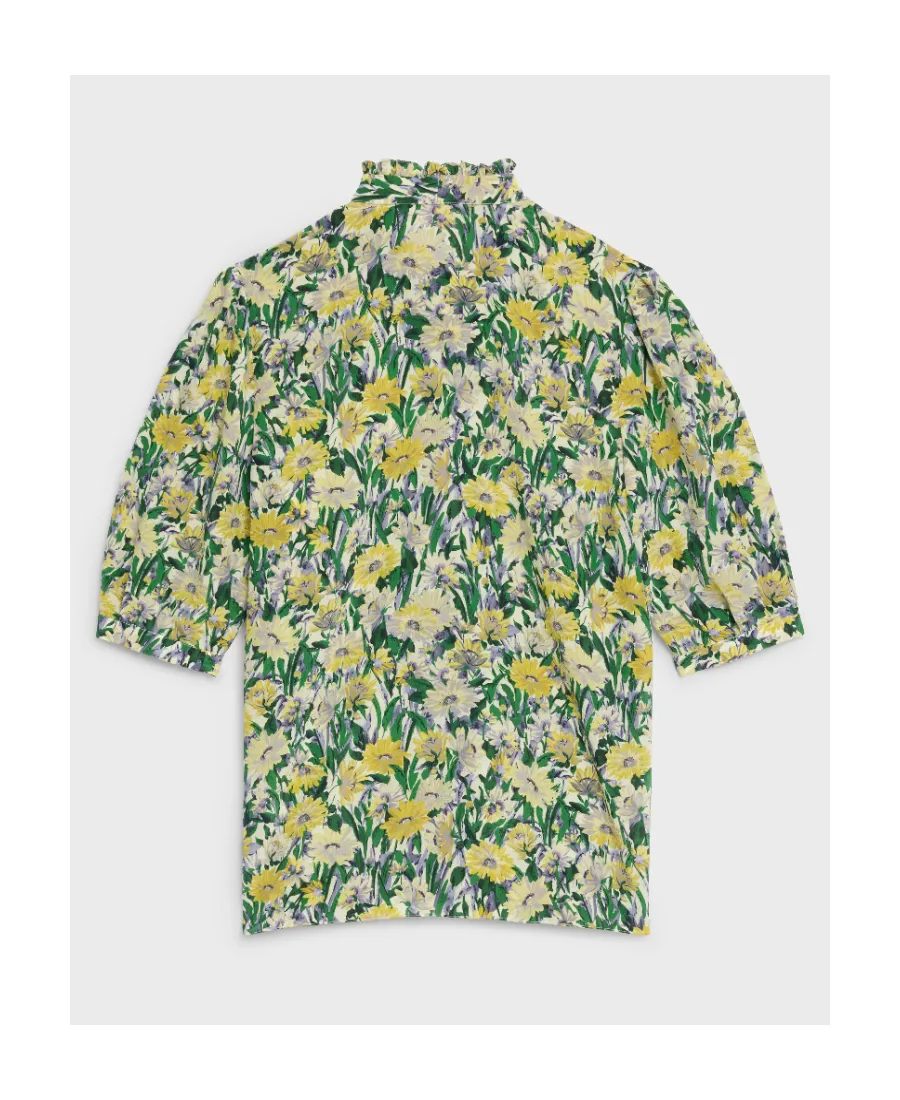 LavalliÈRe Blouse In Crepon Paquerette