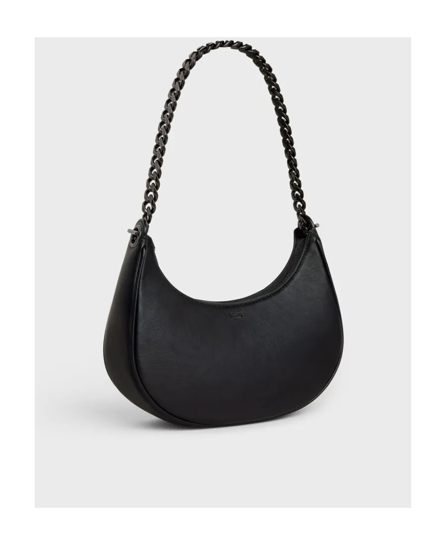 Ava Medium Smooth Cow Leather Chain Handbag