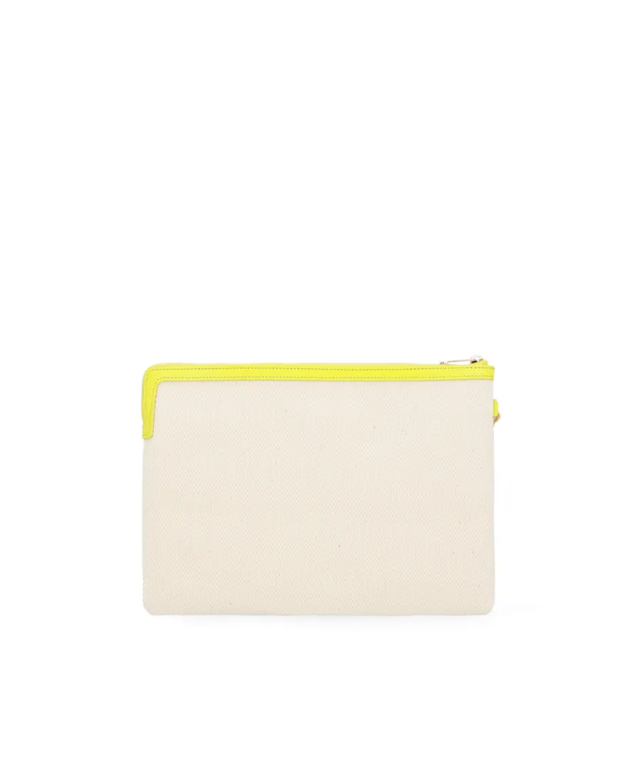 Small Pouch With Strap In Textile With Celine Print And Calfskin