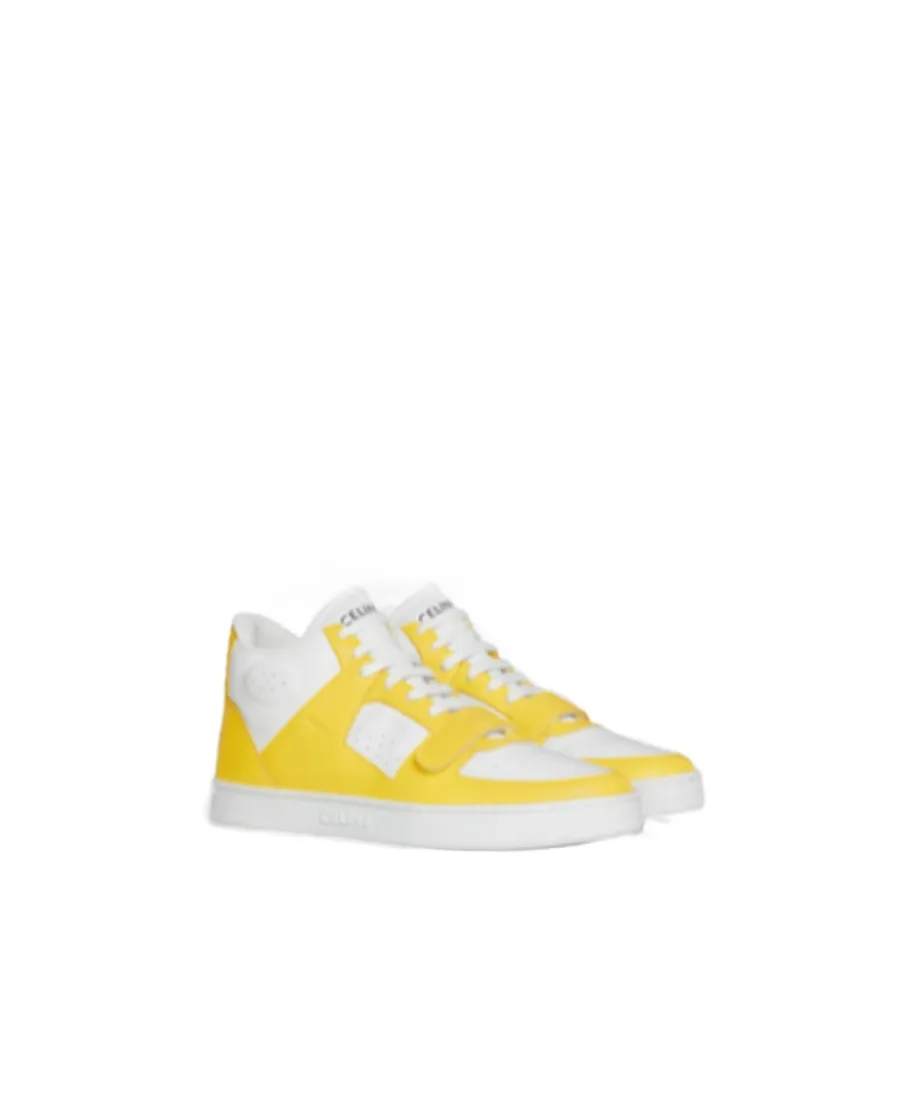 Ct-02 Mid Sneaker With Velcro In Calfskin