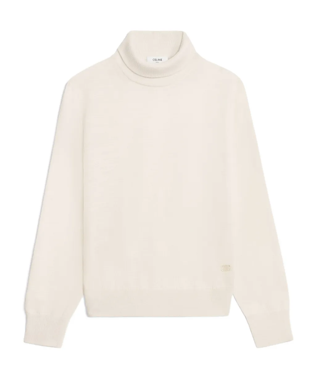 Turtleneck Sweater In Fine Wool