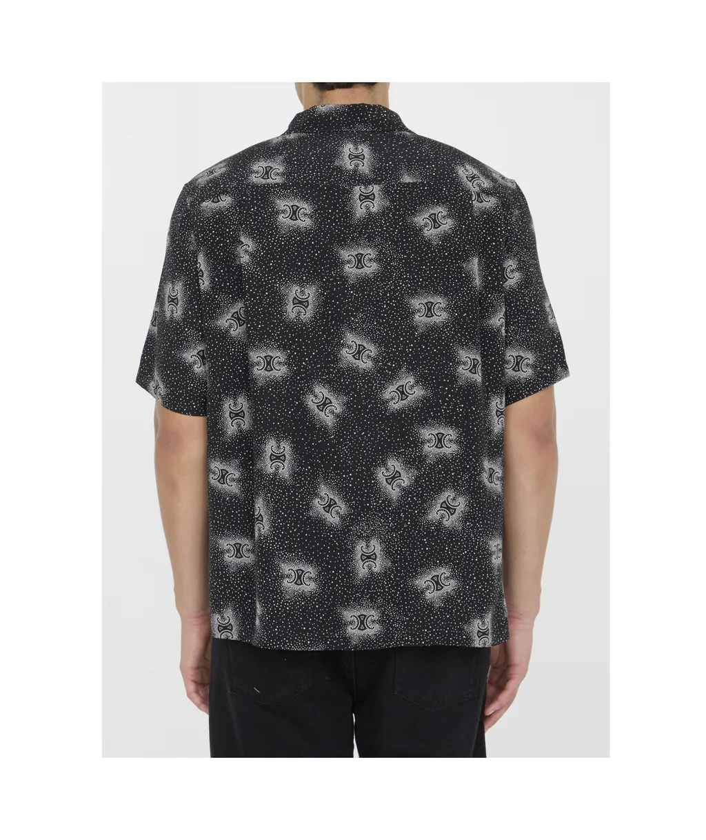 Hawaiian Shirt In Printed Crepe De Chine