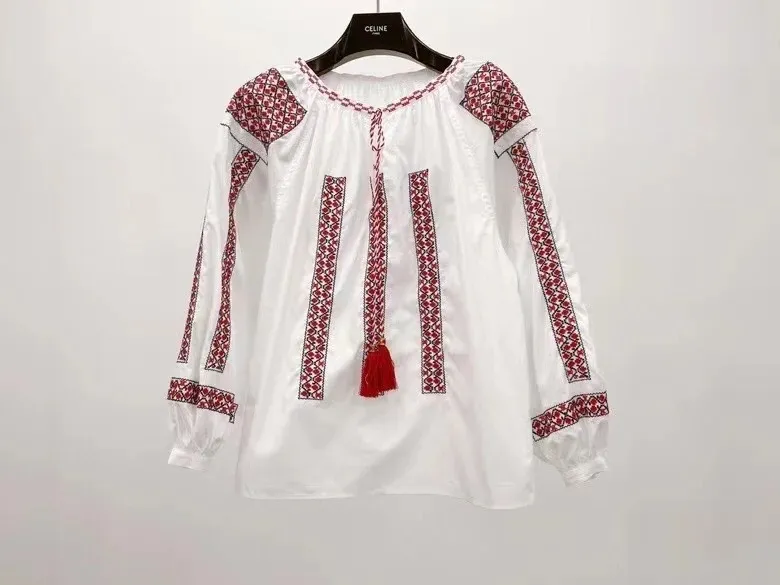 Embroidered Folk Blouse