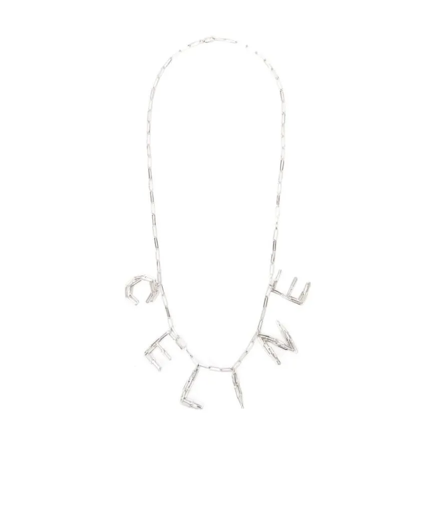 Necklace In Silver Brass