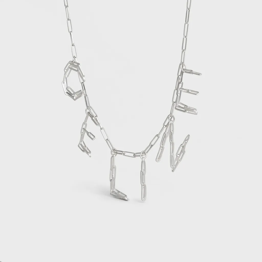 Necklace In Silver Brass