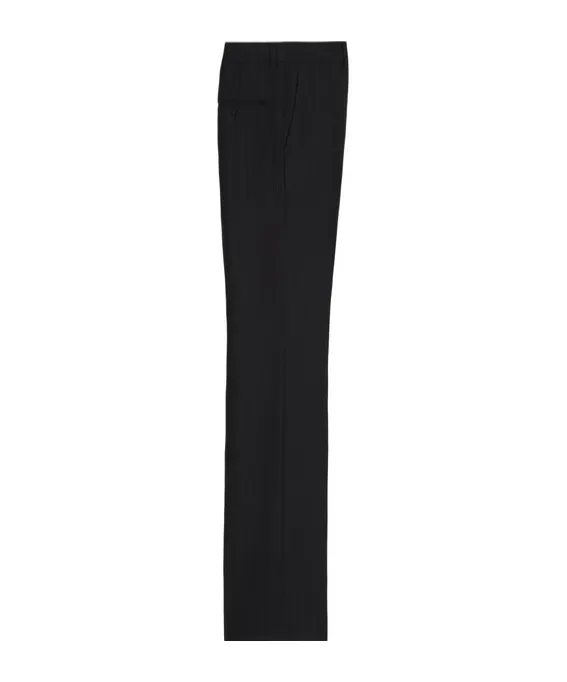 Flared Pants In Striped Wool
