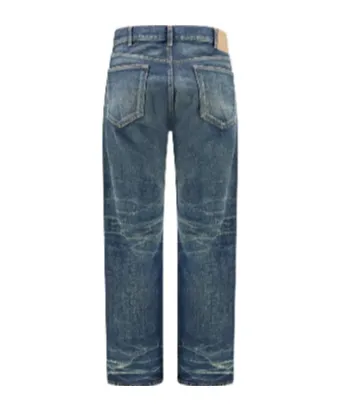 Kurt Jeans In Destroyed Blue Marble Denim