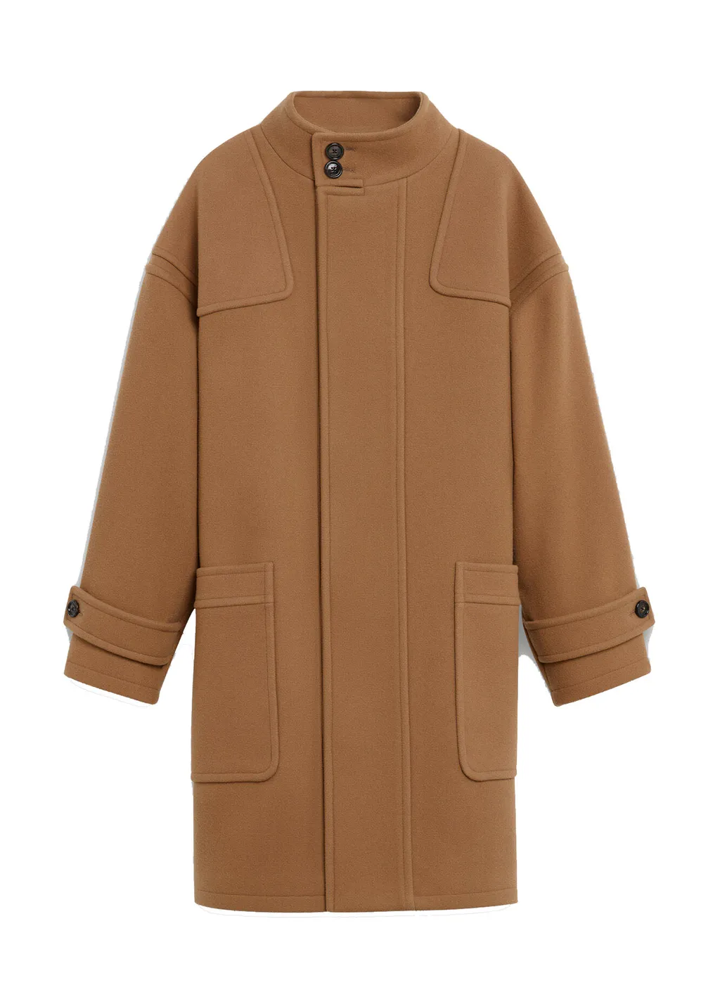 Oversized High-Neck Coat