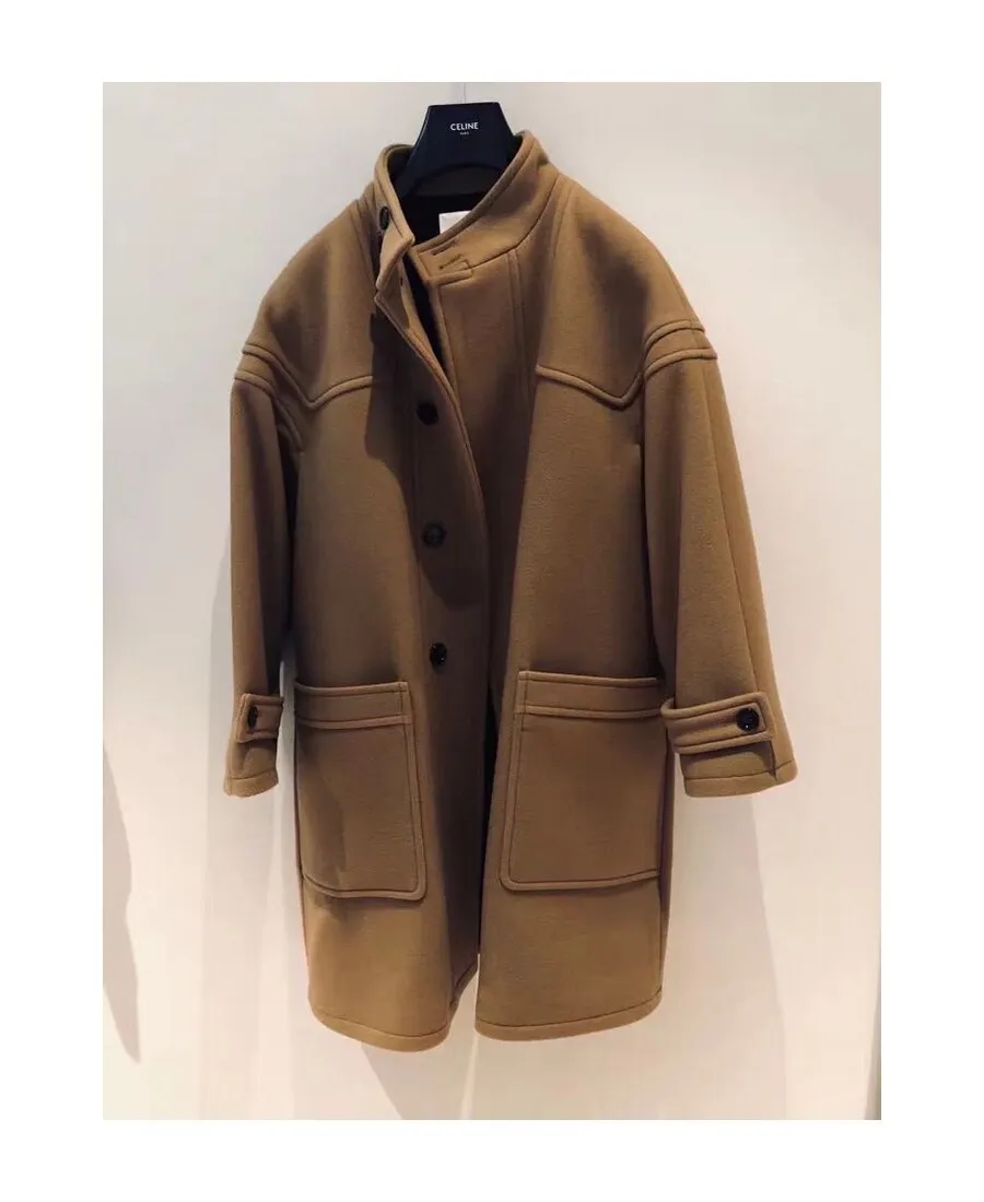 Oversized High-Neck Coat