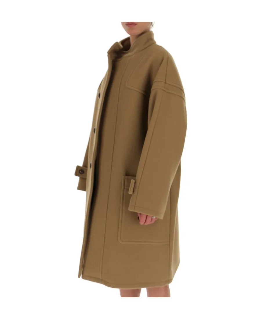 Oversized High-Neck Coat