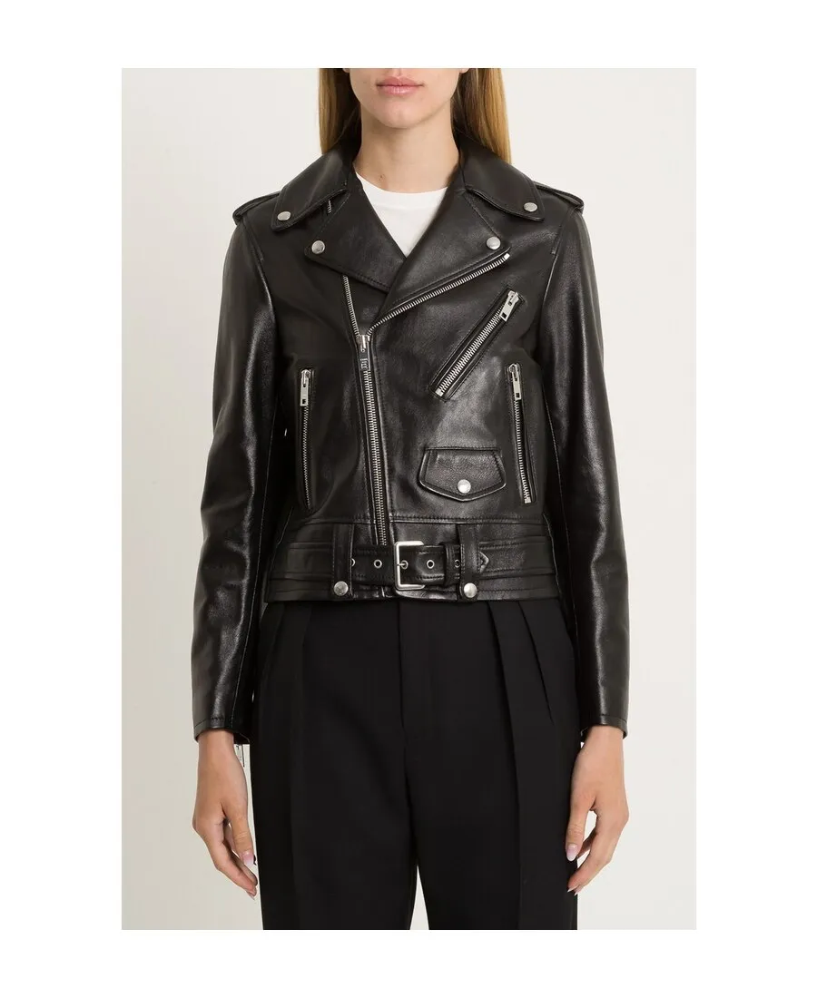 Classic Biker In Lambskin