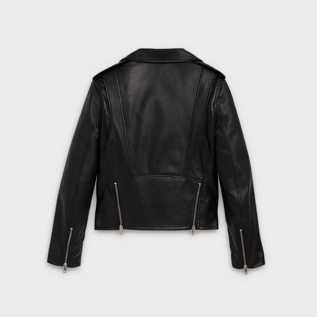 Classic Biker In Lambskin