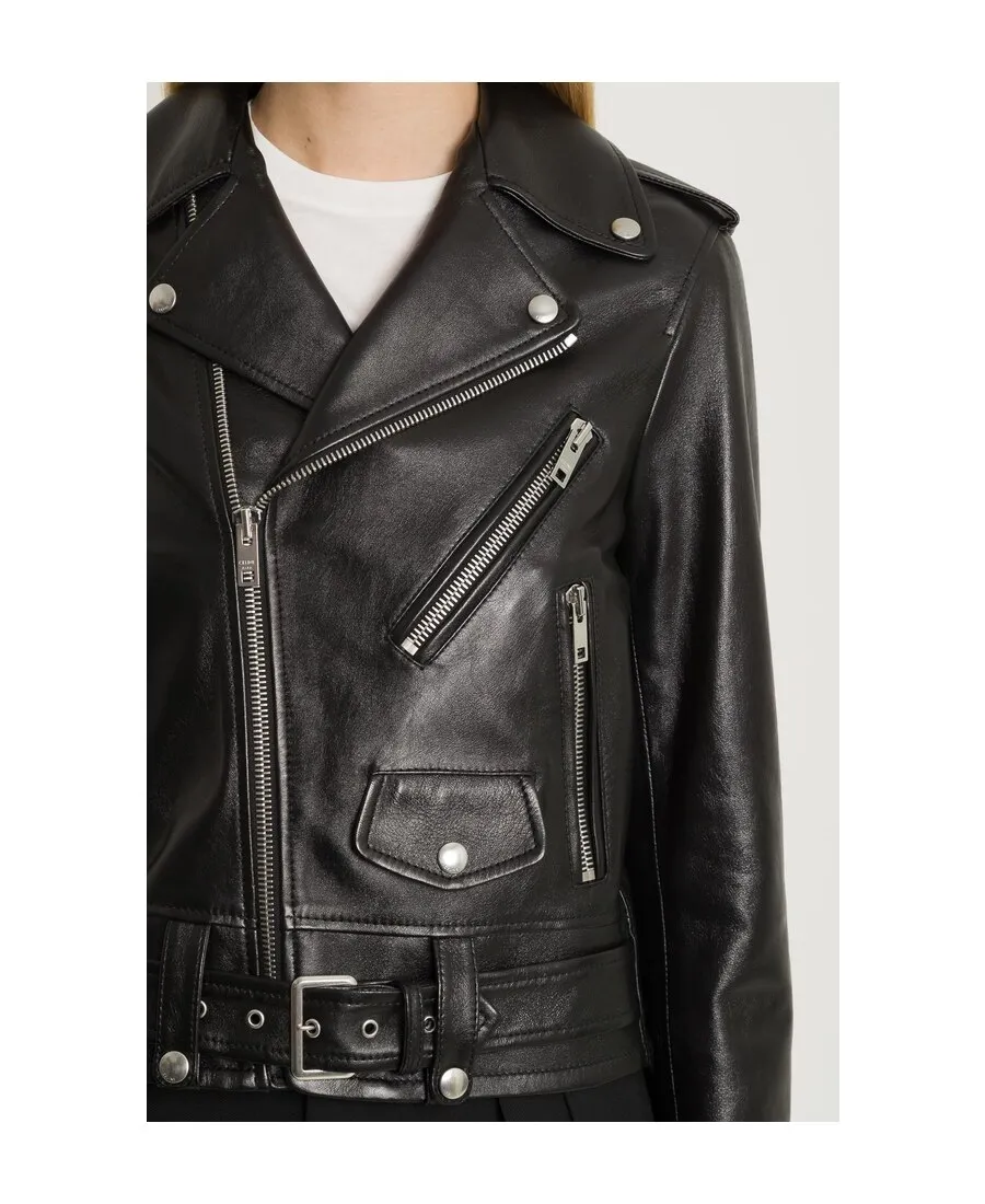 Classic Biker In Lambskin
