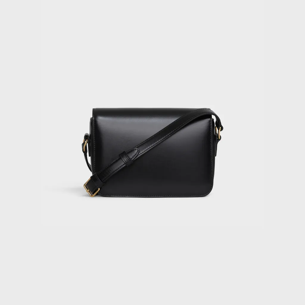 Teen Triomphe Bag In Shiny Calfskin
