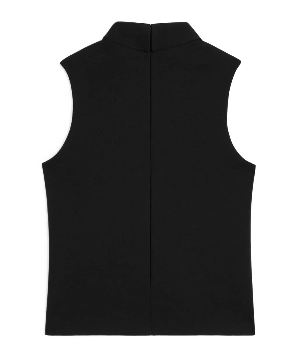 Sleeveless Turtleneck Top