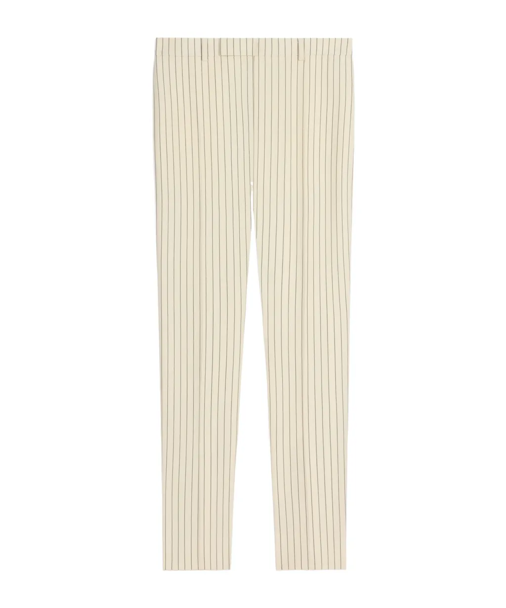 Classic Pants In Striped Wool