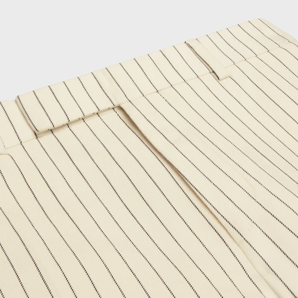 Classic Pants In Striped Wool