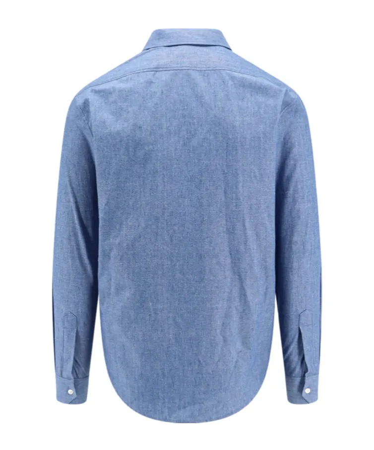 Loose Shirt In Chambray Cotton