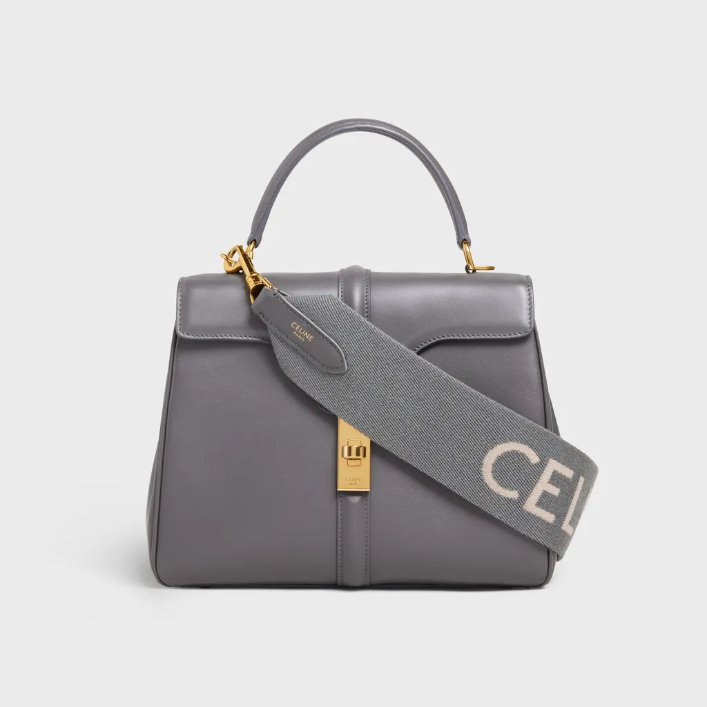 Short Strap In Wool With Celine Jacquard
