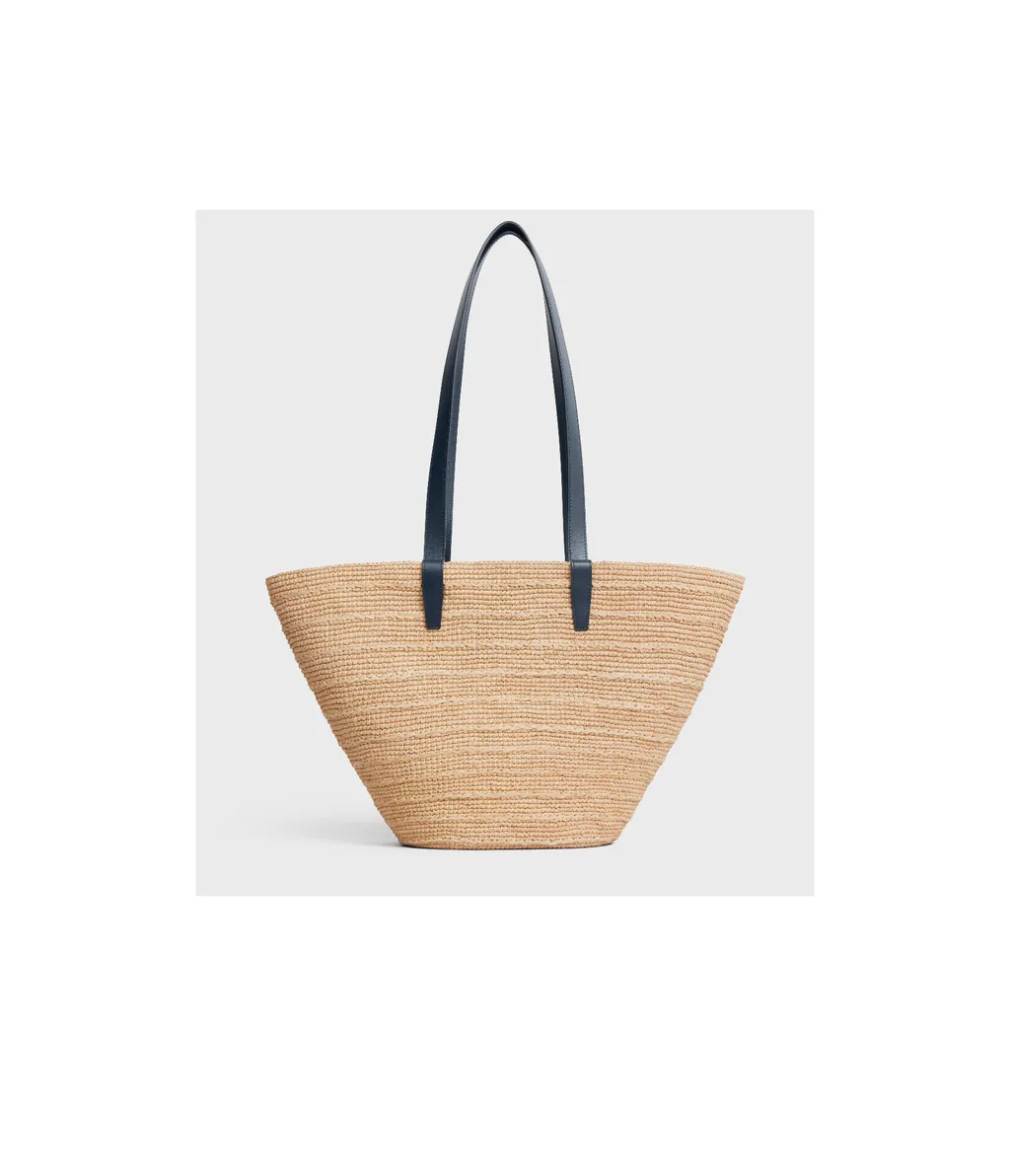 Classic Panier Medium Raffia Tote