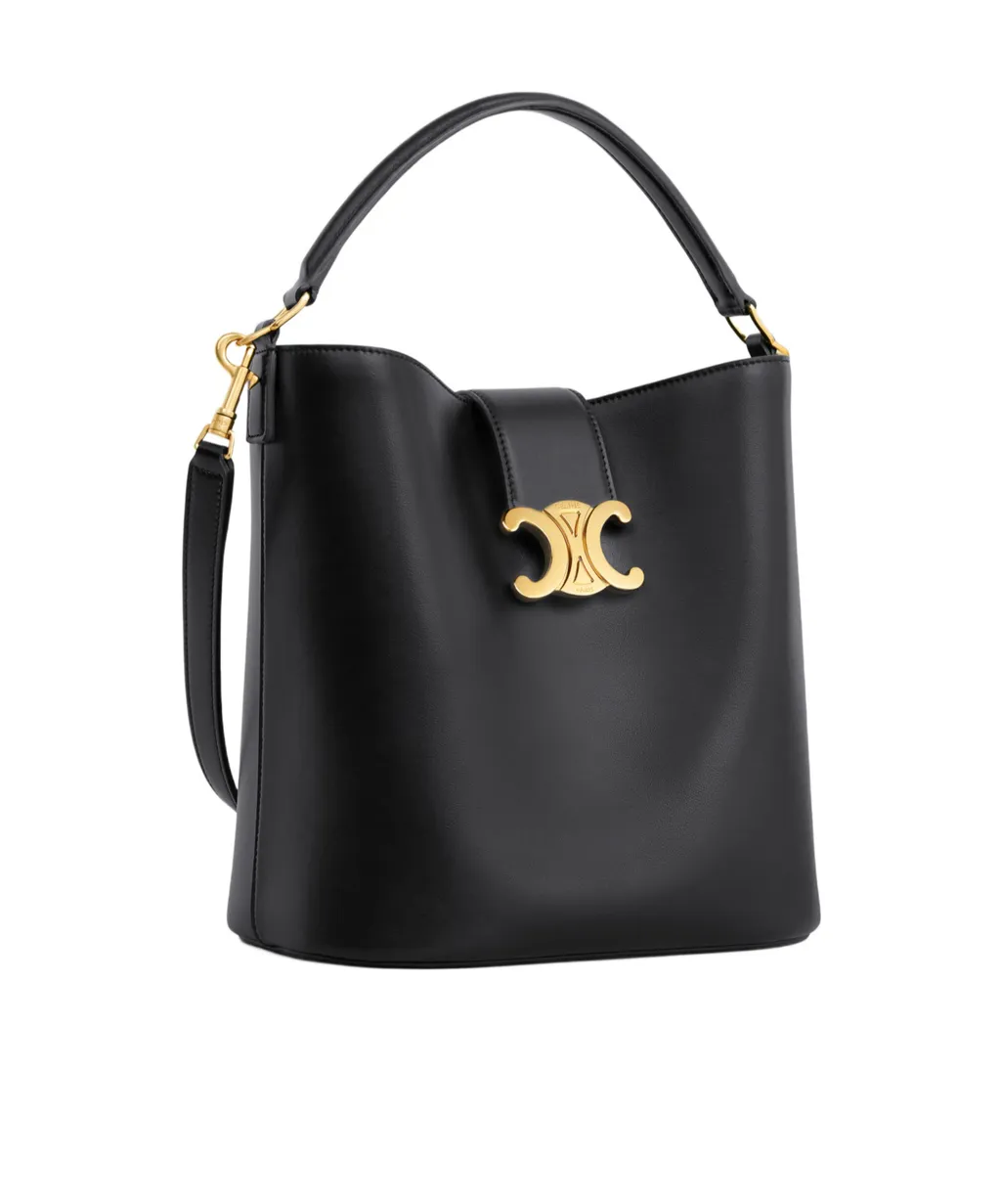 Medium Bucket Louise In Smooth Calfskin