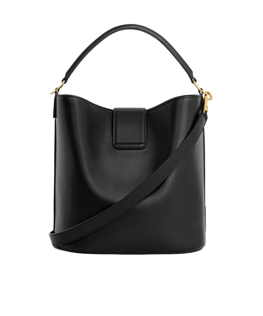 Medium Bucket Louise In Smooth Calfskin