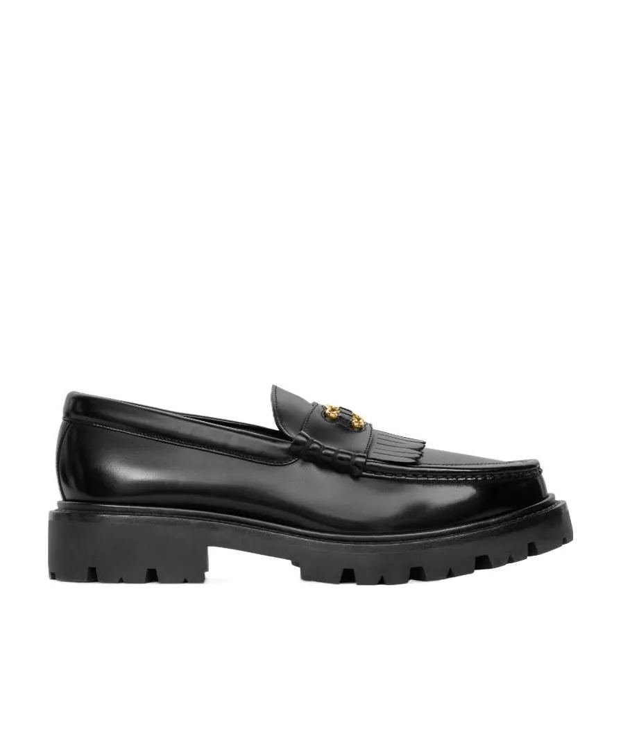 Margaret Loafer With Triomphe Frame In Polished Bull