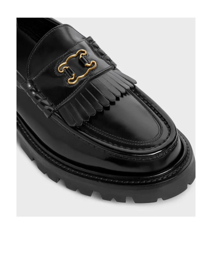 Margaret Loafer With Triomphe Frame In Polished Bull