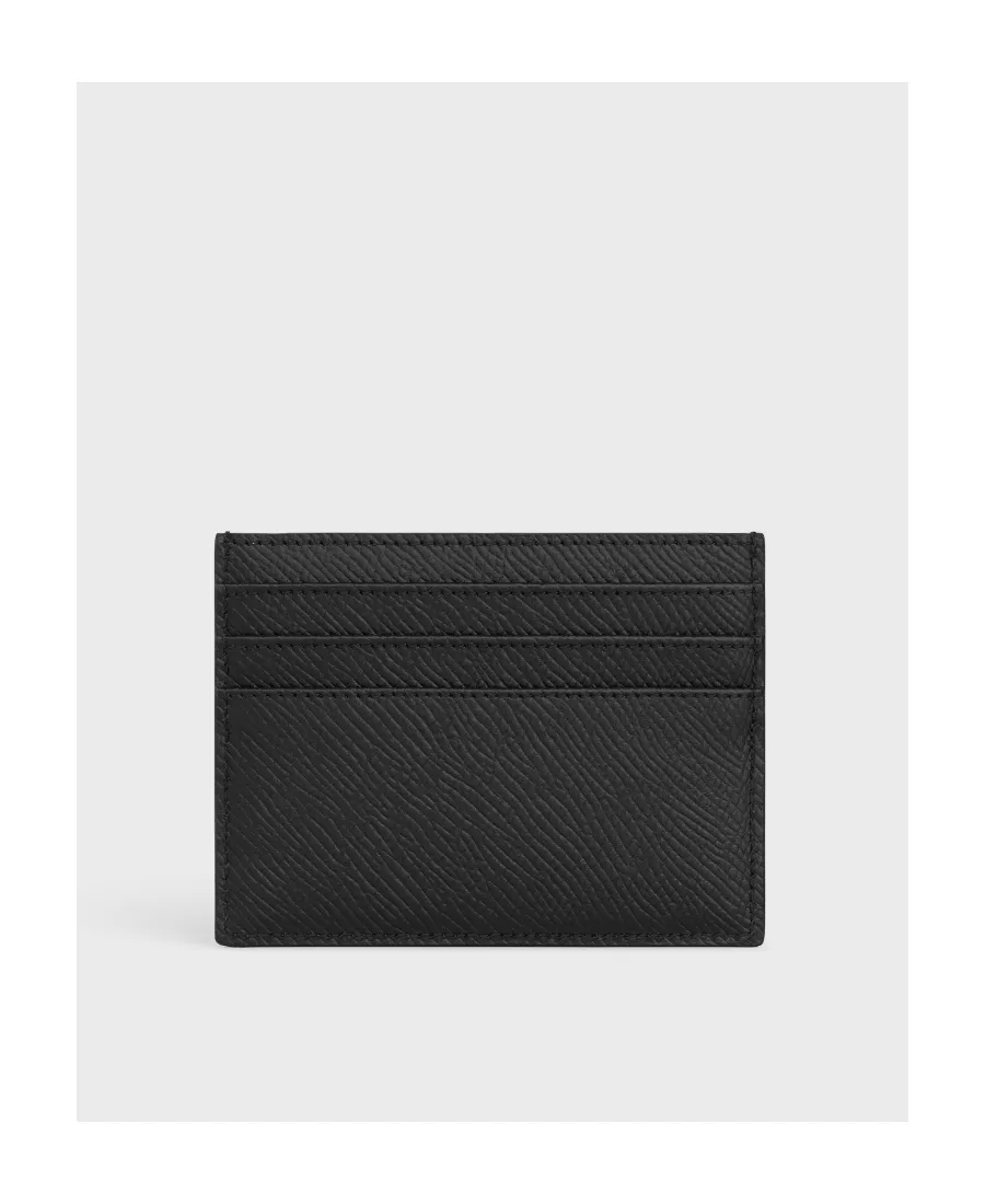 Large Card Holder In Grained Calfskin
