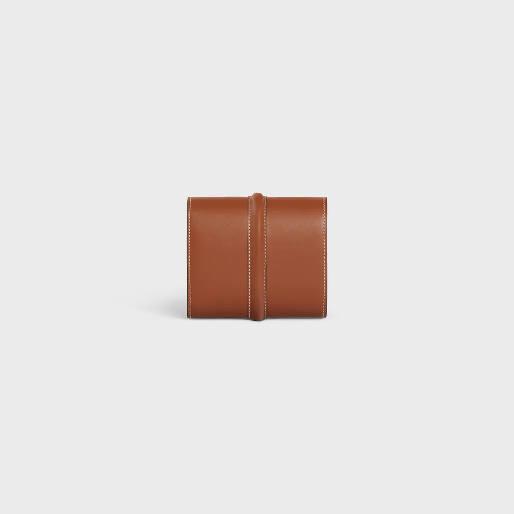 Small Trifold Wallet 16 In Satinated Calfskin