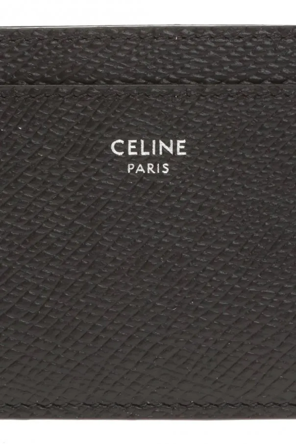 Plain Card Holder In Grained Calfskin