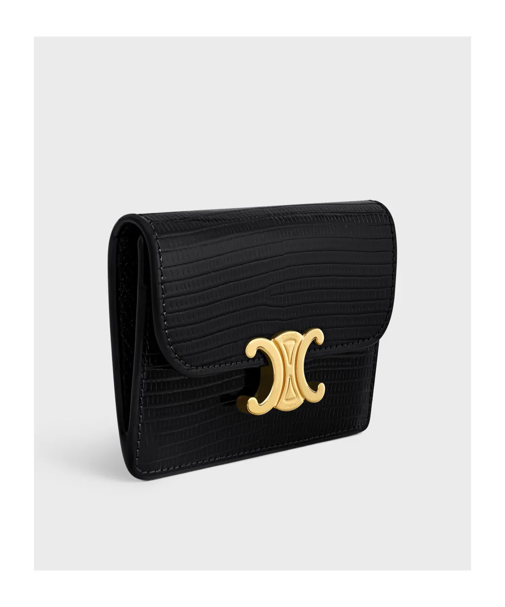Card Holder With Flap Triomphe