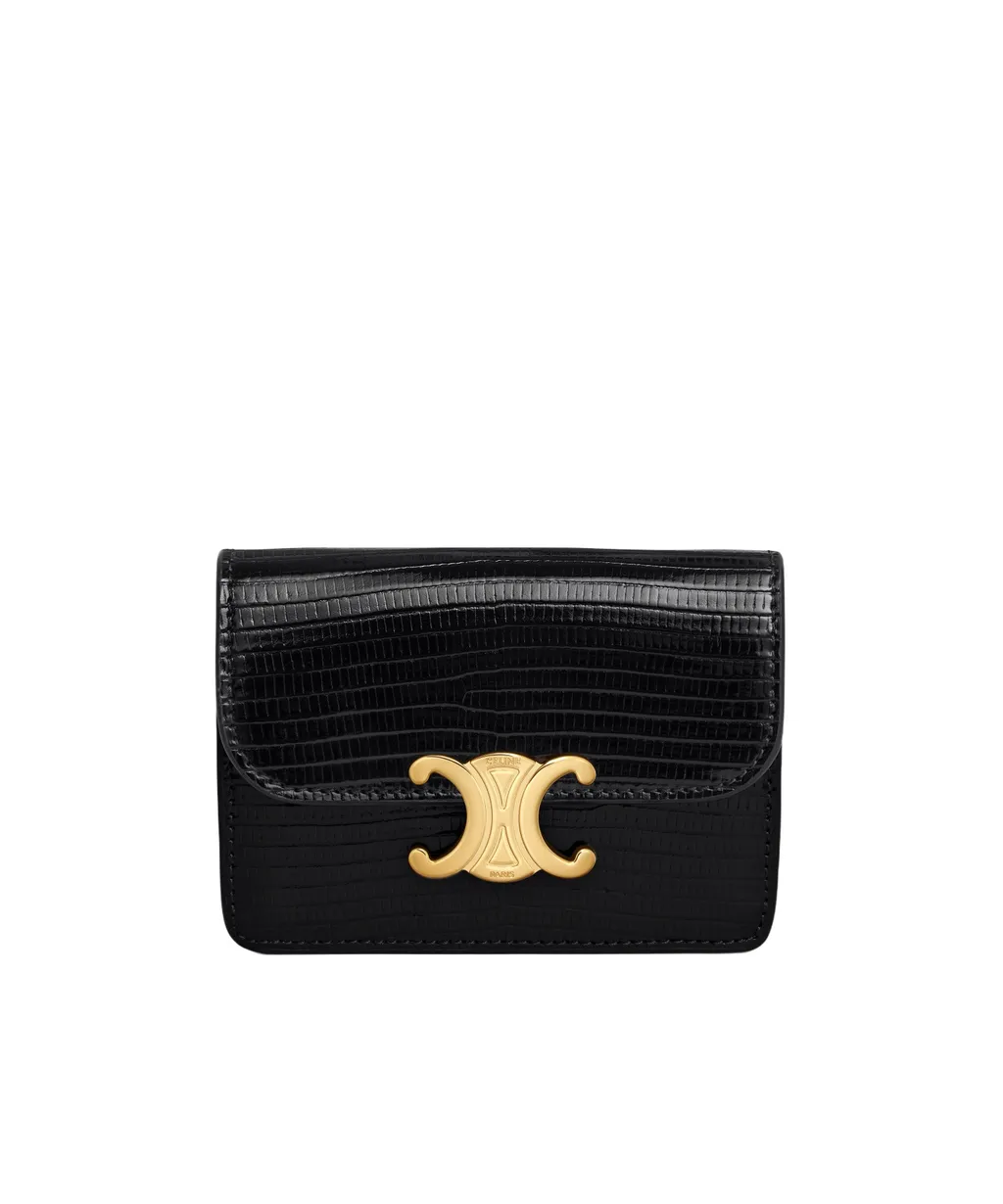 Card Holder With Flap Triomphe