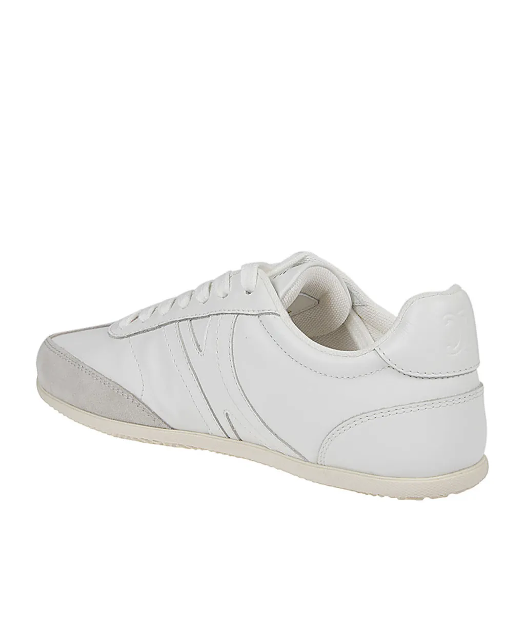 Jogger Low Lace-Up Sneaker In Calfskin & Suede Calfskin