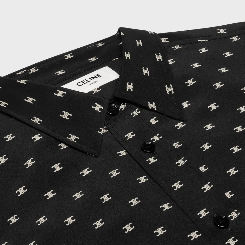 Loose Shirt In Printed Viscose