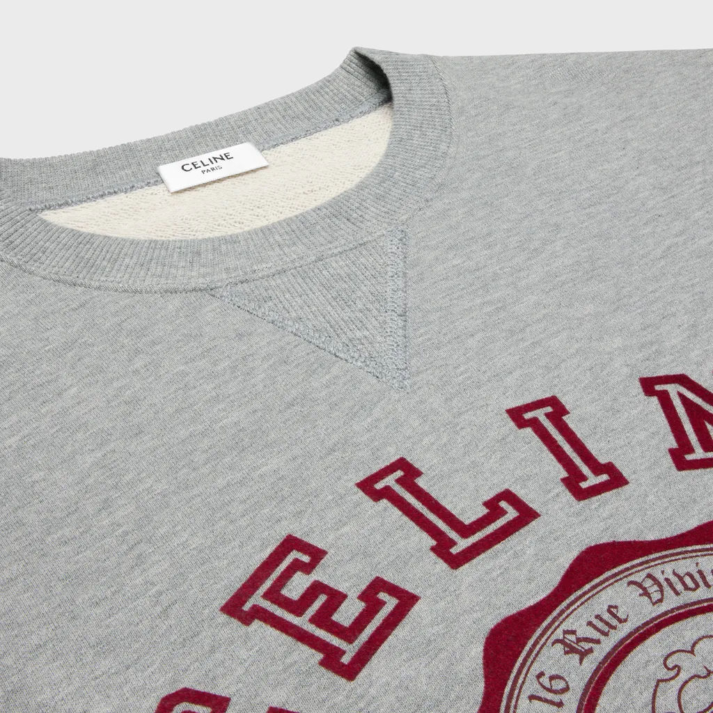 Blason Loose Sweatshirt In Cotton Fleece