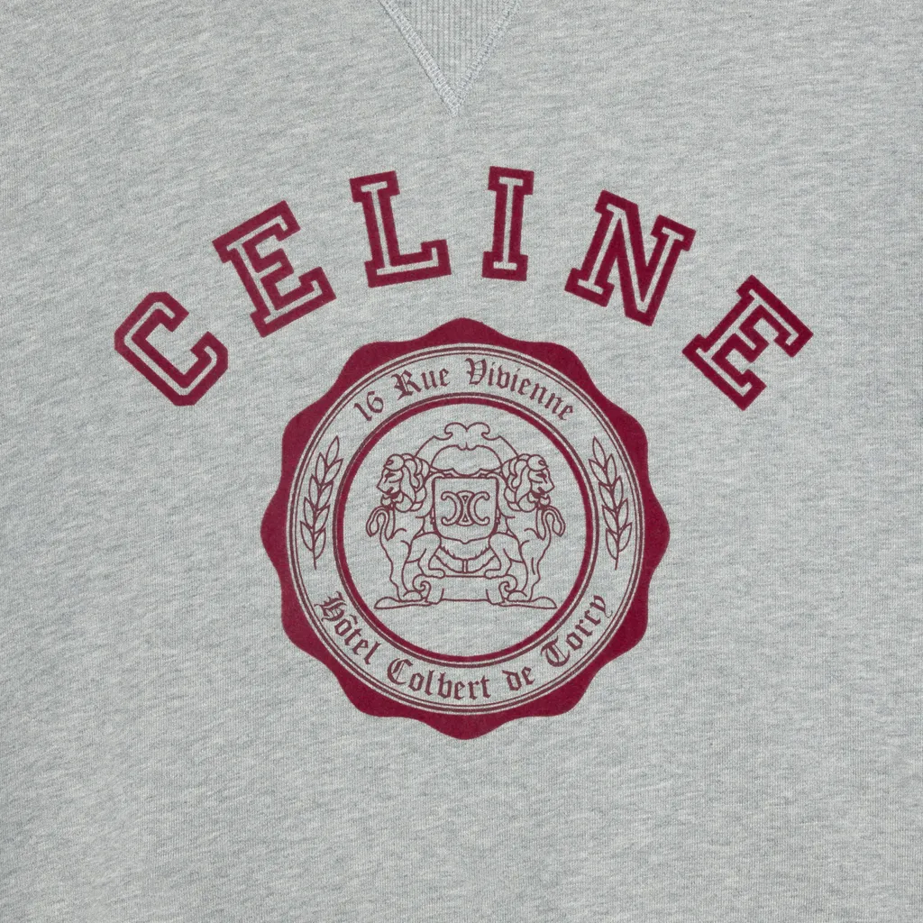 Blason Loose Sweatshirt In Cotton Fleece