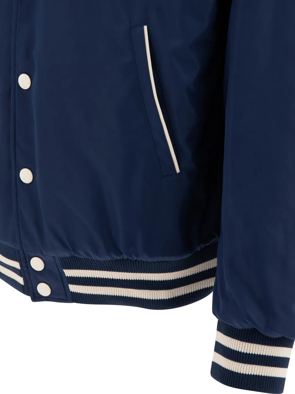 Oversized Hooded Teddy Jacket In Nylon