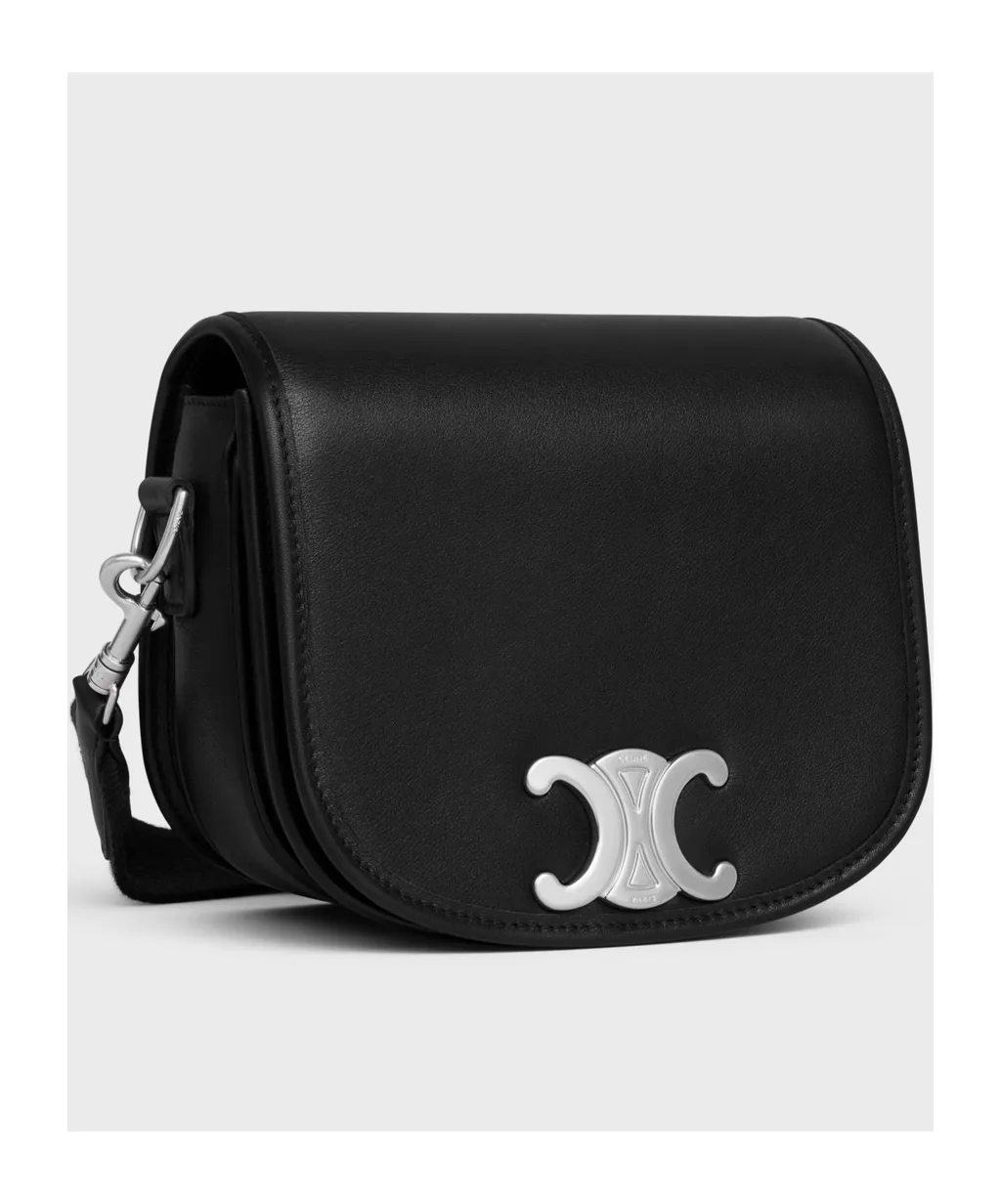 Small Besace Strap Triomphe In Supple Natural Calfskin