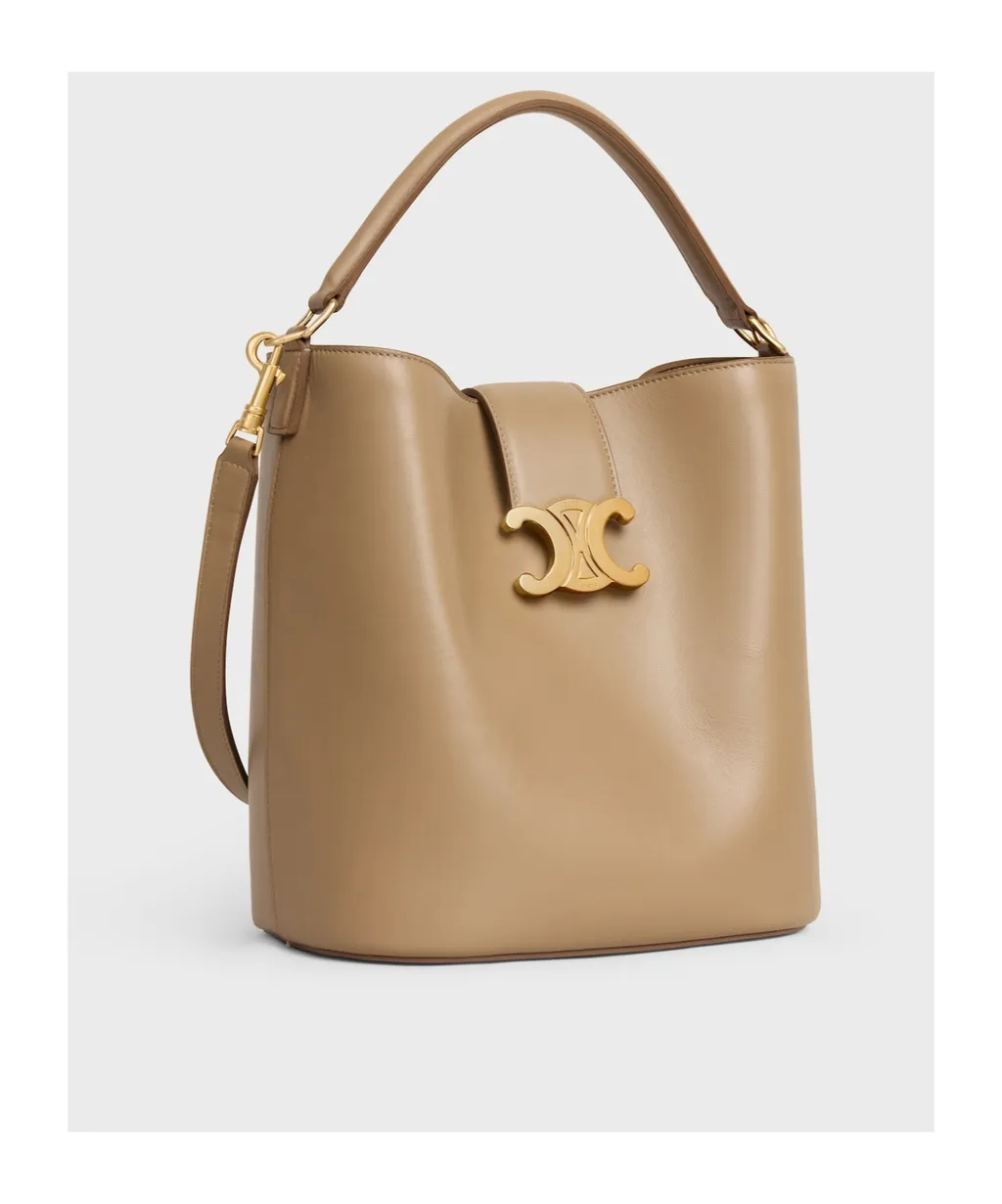 Medium Bucket Louise In Smooth Calfskin