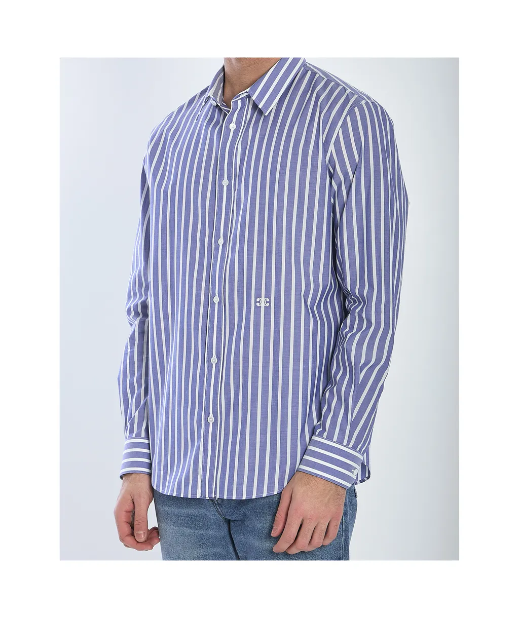 Loose Shirt In Striped Cotton