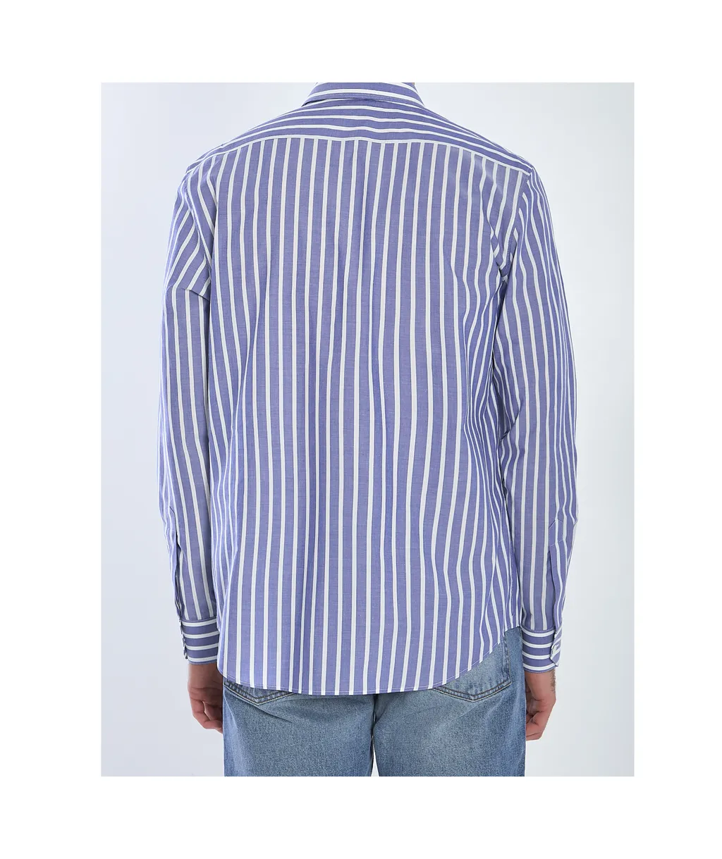 Loose Shirt In Striped Cotton