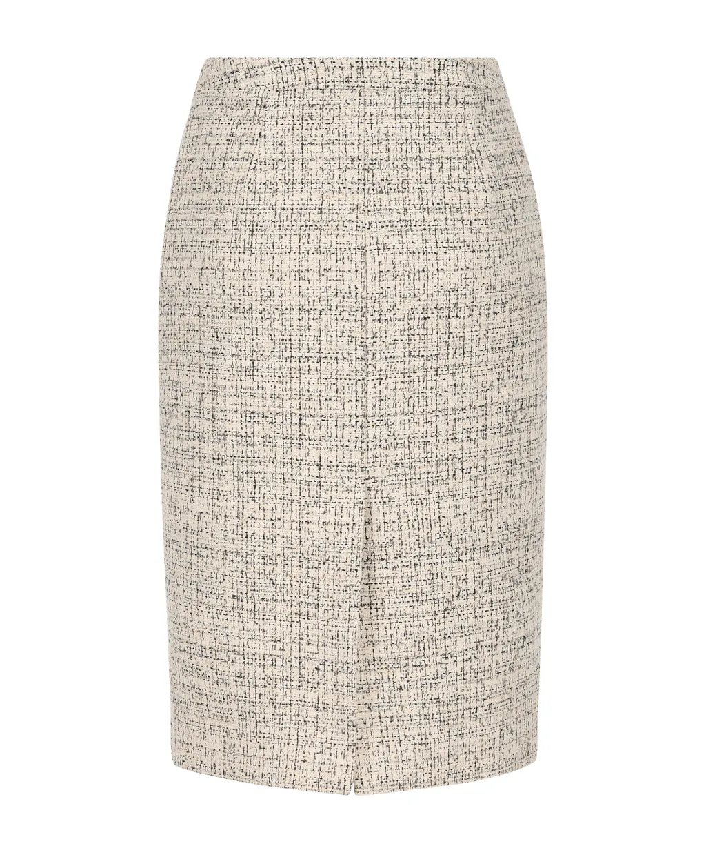 Pencil Skirt In Cotton Natté