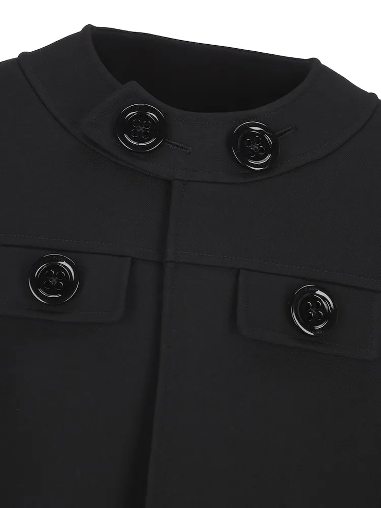 Brompton Jacket In Gauffered Double Wool