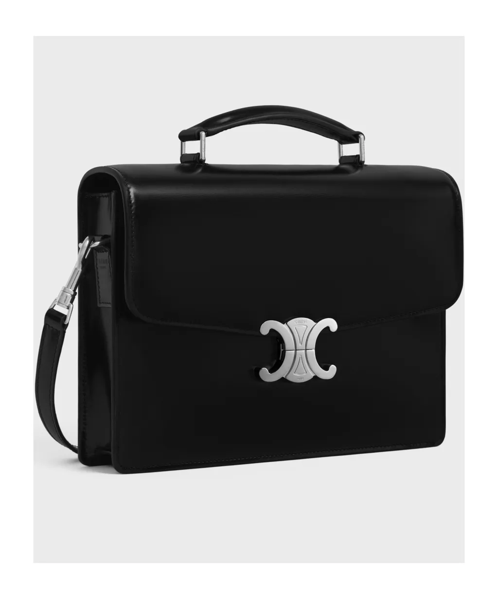 Small Cartable Triomphe In Shiny Calfskin